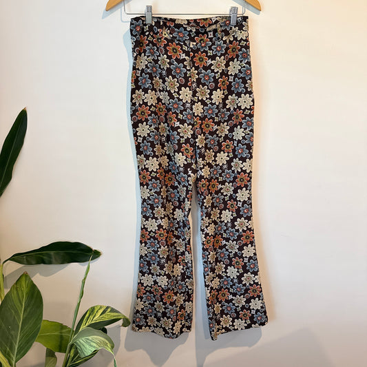 Vintage Frenzi High-Waist Wide-Leg Trousers - 72cm Waist