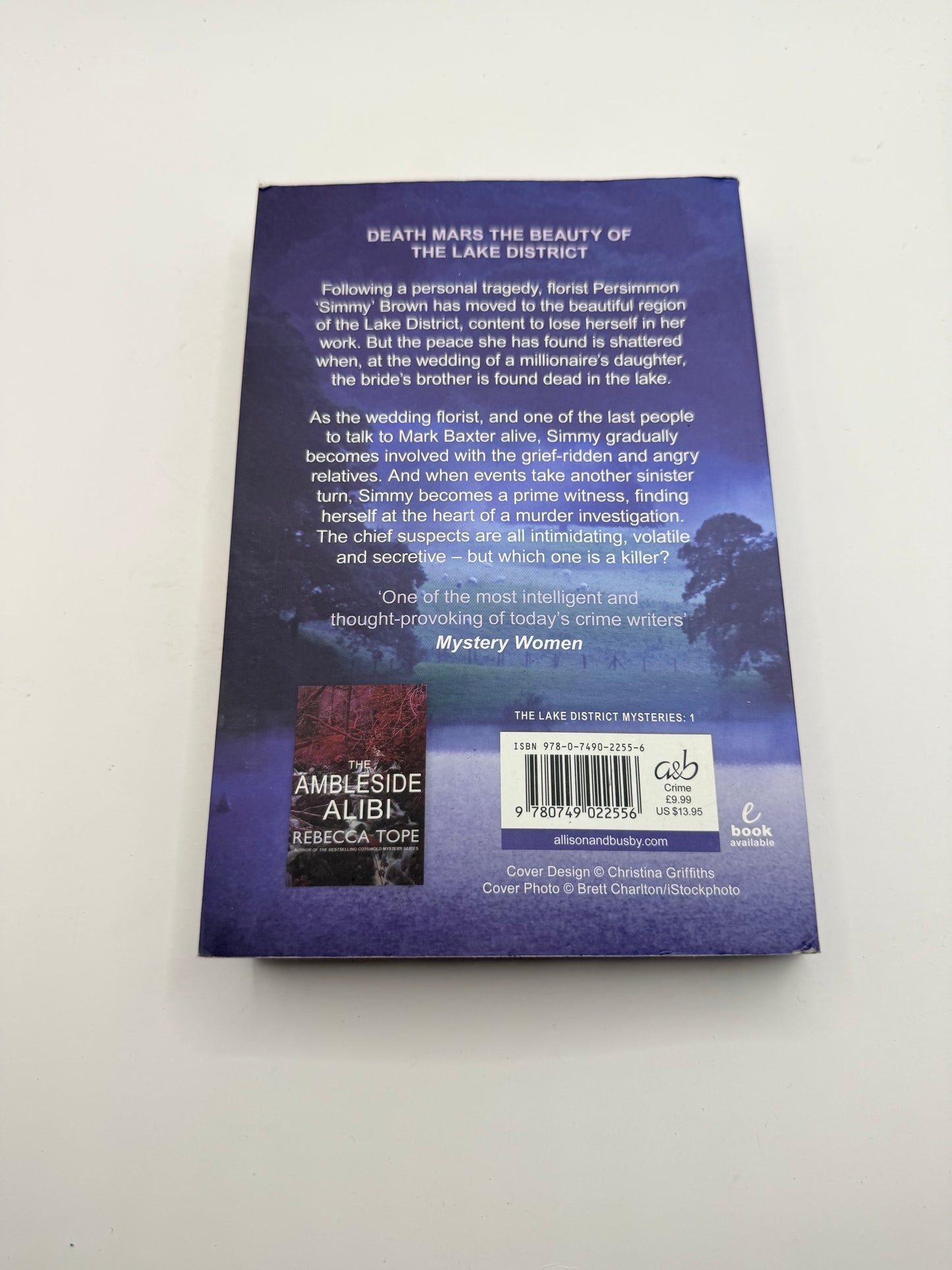 The windermere witness by rebecca tope - print books printed media