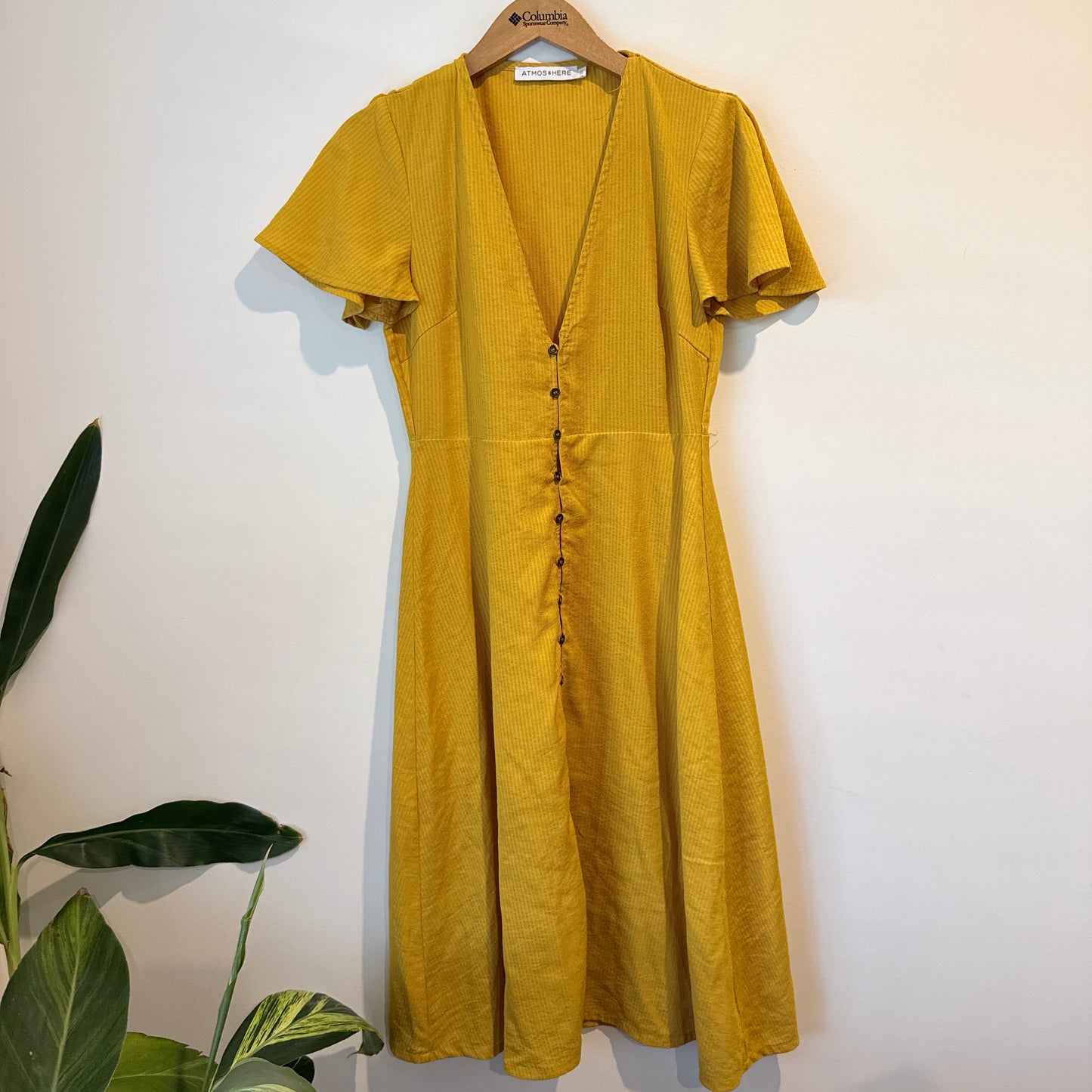 Atmos & Here Size 10 Button-Through Midi Dress