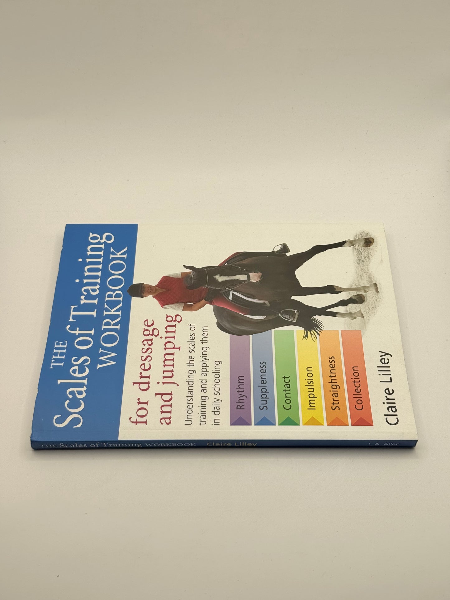 The scales of training workbook for dressage and jumping by claire lilley - print books printed media