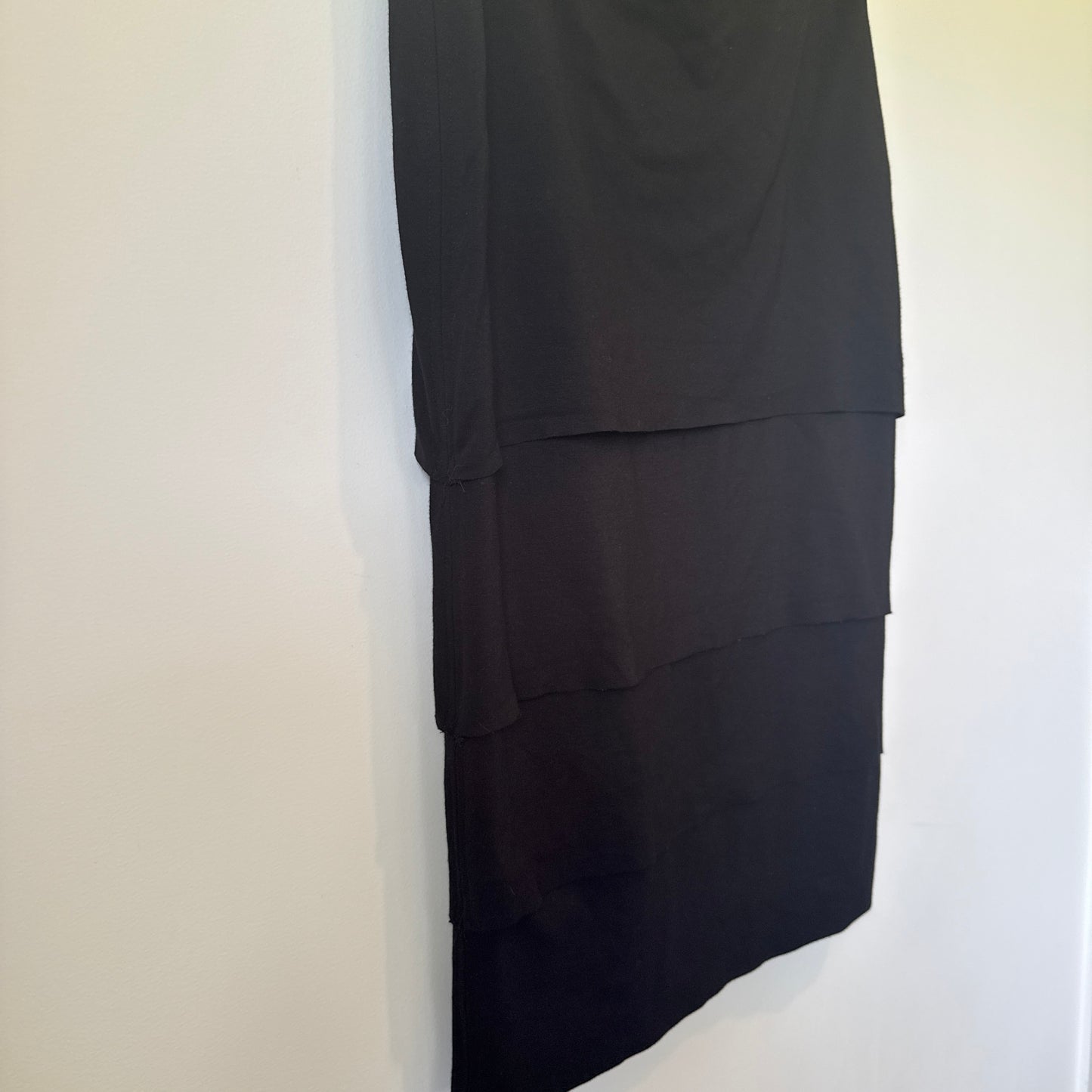 Verge Tiered Skirt Black - Size 12