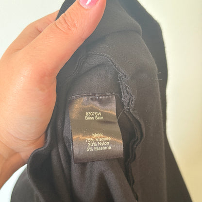 Verge Tiered Skirt Black - Size 12