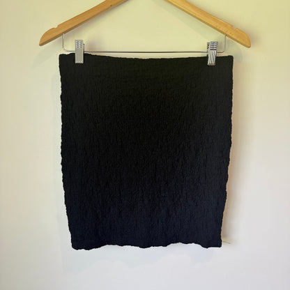 Mirrou Textured Mini Skirt Black - Size M