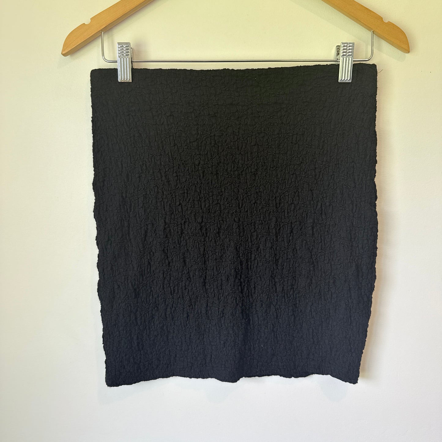 Mirrou Textured Mini Skirt Black - Size M