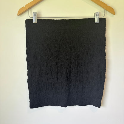 Mirrou Textured Mini Skirt Black - Size M