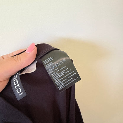 H&M Divided Split Leg Maxi Skirt Black - Size S