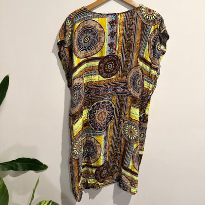 Patterned Kaftan | U/Arm to U/Arm 57cm (Needs Repair)