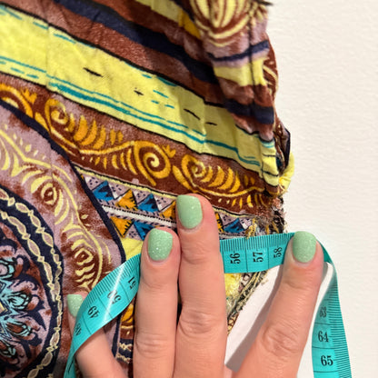 Patterned Kaftan | U/Arm to U/Arm 57cm (Needs Repair)