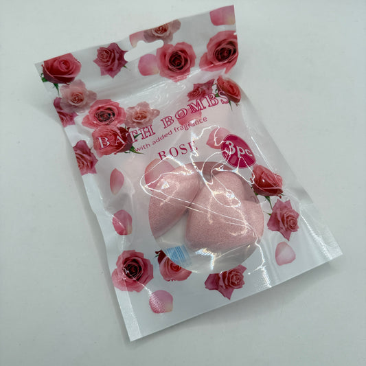 Rose Bath Bombs 3-Pack
