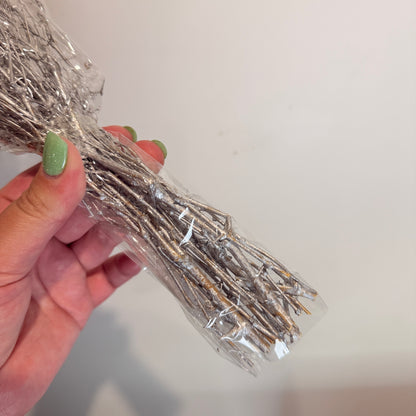 Silver Decorative Dried Stems