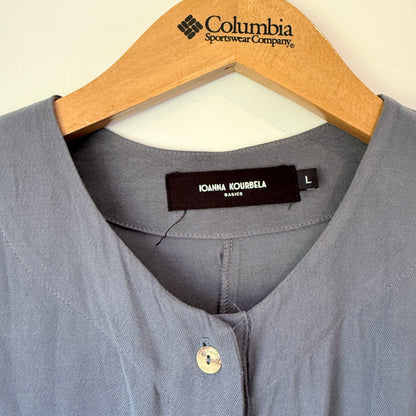 Ioanna Kourbela Basics Button Front Tie Waist Jumpsuit - Size L