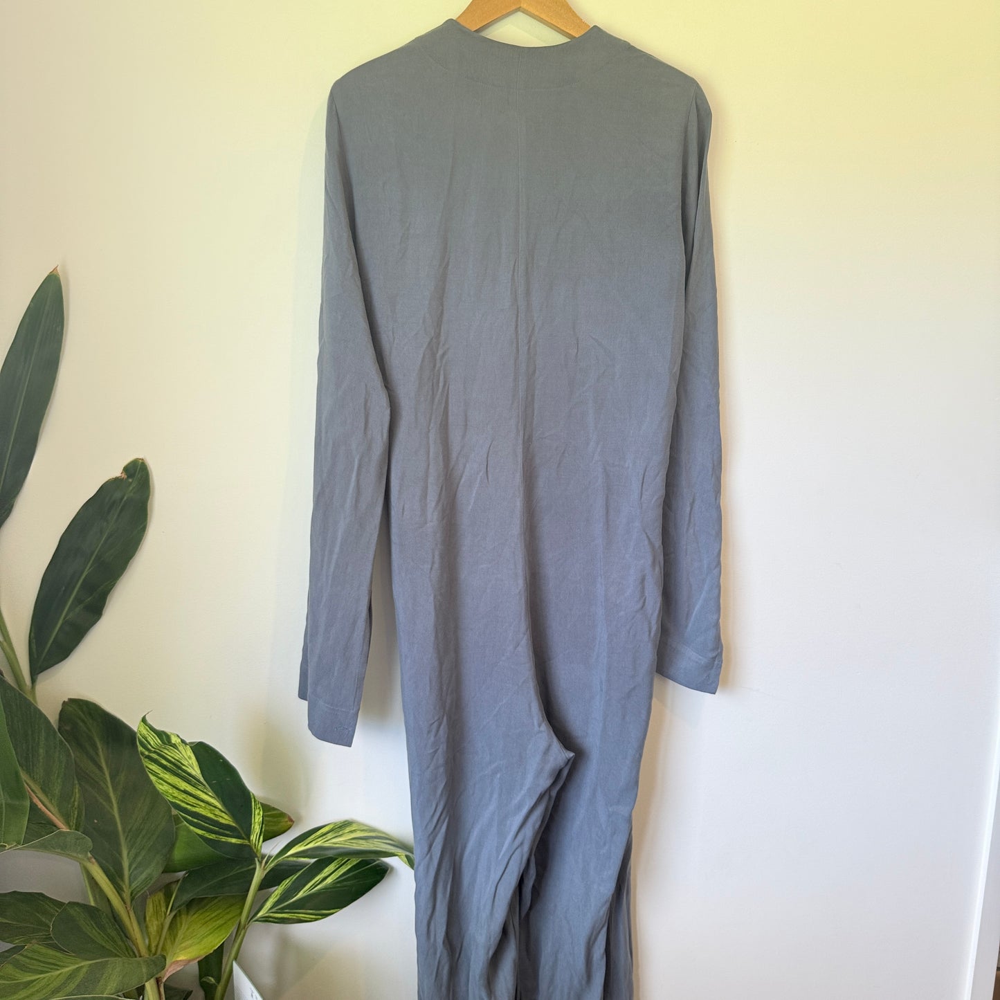 Ioanna Kourbela Basics Button Front Tie Waist Jumpsuit - Size L