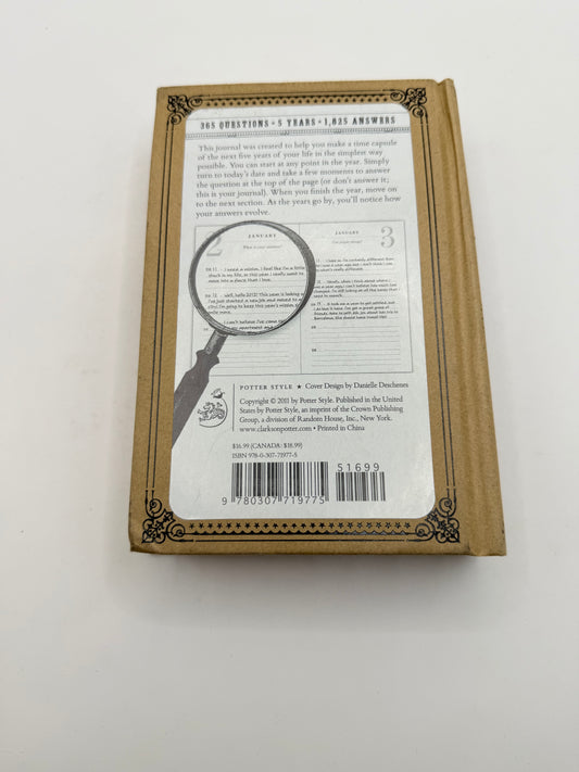 Q&a a day: 5-year journal by potter style - journals printed media