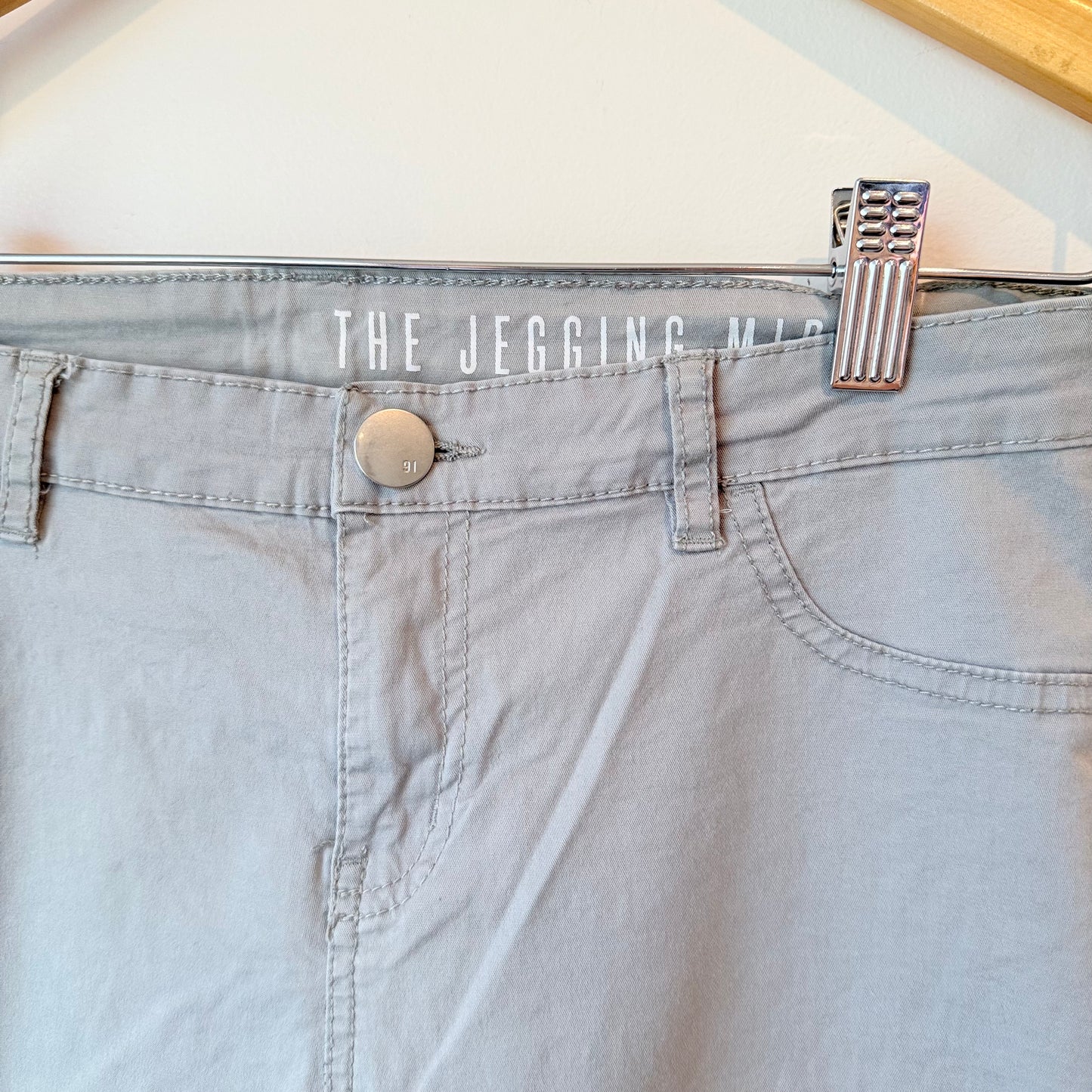 The Jeggings Mid Rise Size 8 Khaki Skinny Pants