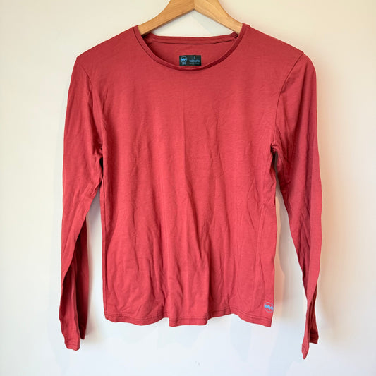 Janji Size S Women’s Runterra Bio Red Long Sleeve Tee