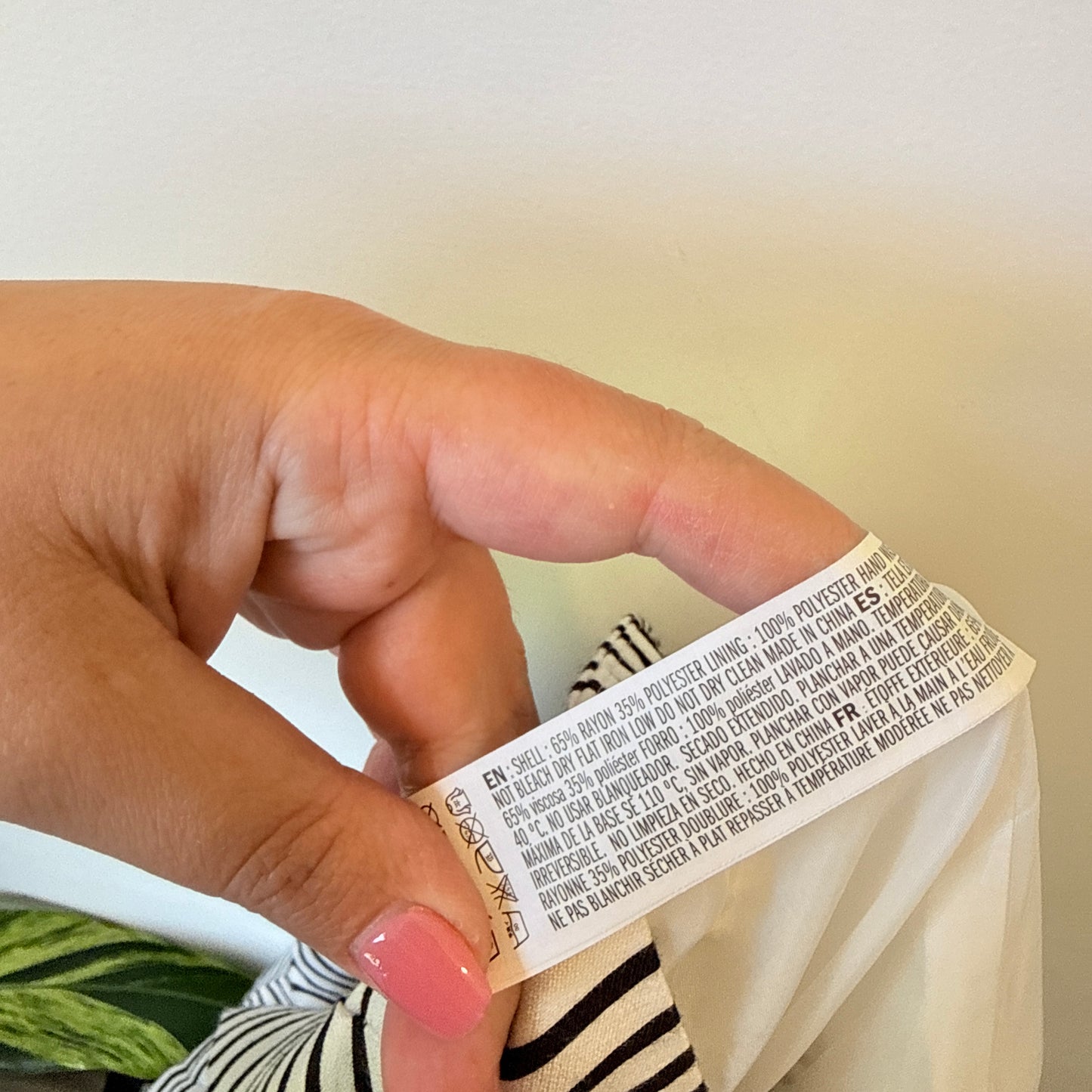 Forever 21 Striped Pleated Mini Skirt Black & White - Size L