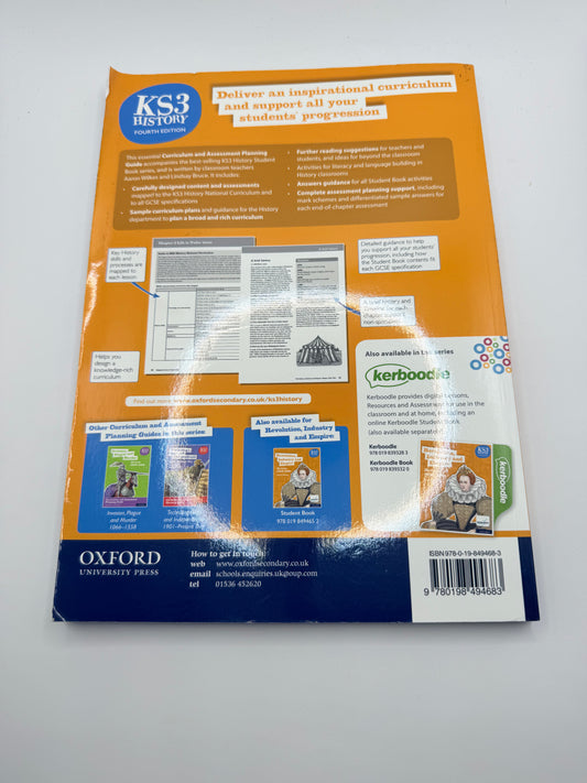 Ks3 history 4th edition revolution industry and empire: britain 1558-1901 curriculum and assessment planning guide