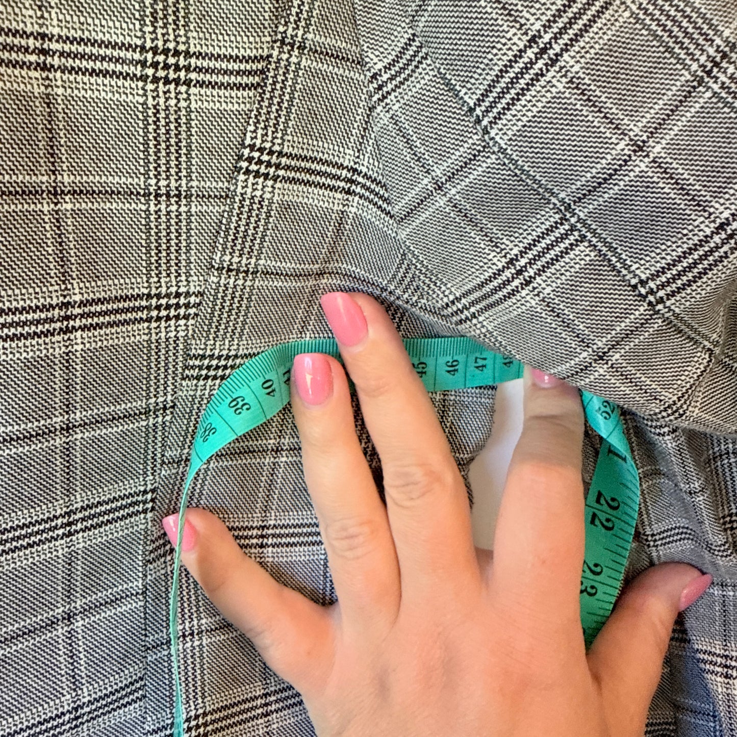 Honey:B Plaid Double Breasted Blazer Grey - Size F