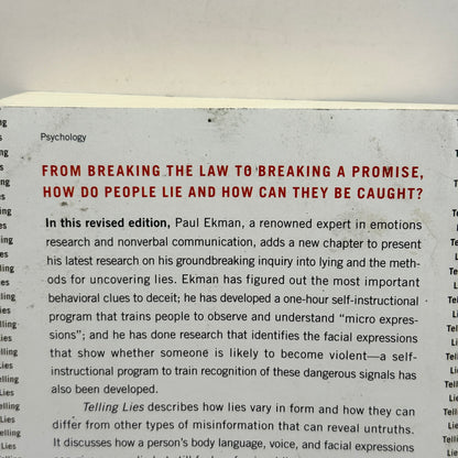 Telling Lies by Paul Ekman