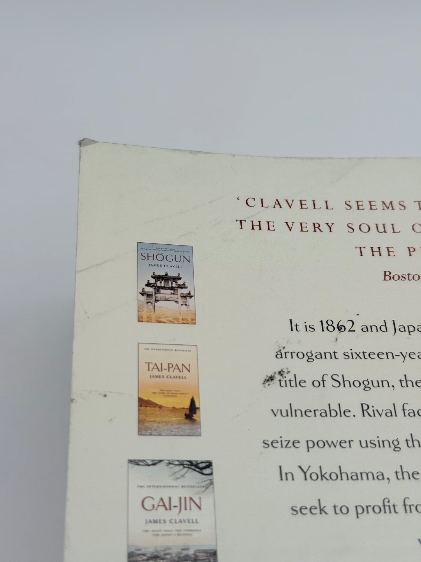 Gai-jin: the asian saga: the struggle for japan’s destiny by james clavell - print books printed media