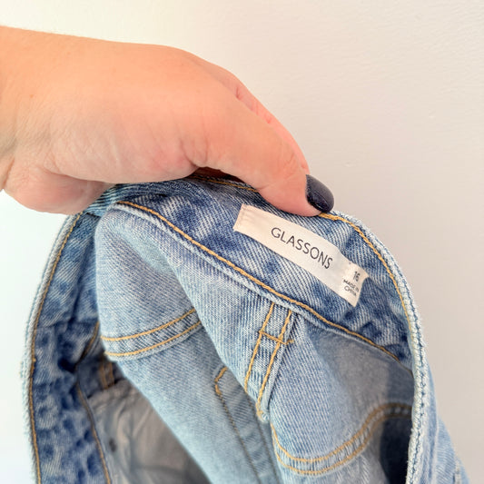 Glassons Size 16 Cuffed Denim Shorts