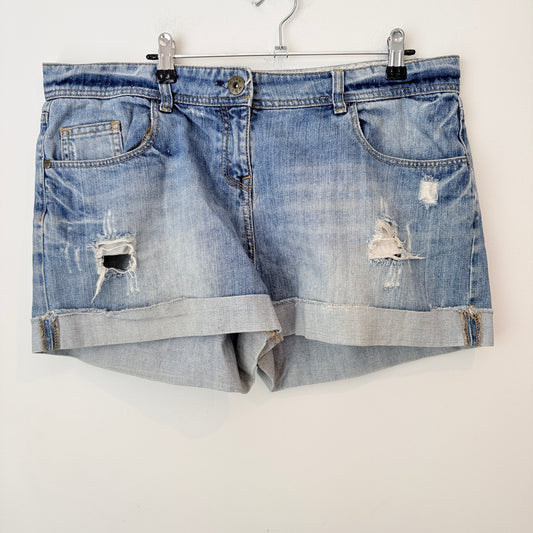 Miss Who by Glassons Size 14 Light-Wash Denim Shorts