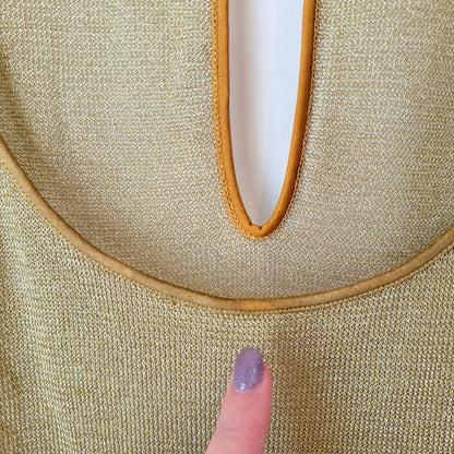 Keith Matheson (NZ Made) Size 10 Metallic Mesh Top