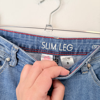 Now Size 8 High-Rise Slim-Fit Jeans