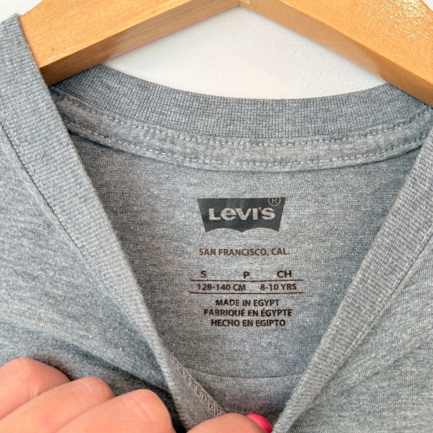 Levi's Kids Size 8–10Y Grey Printed T-Shirt