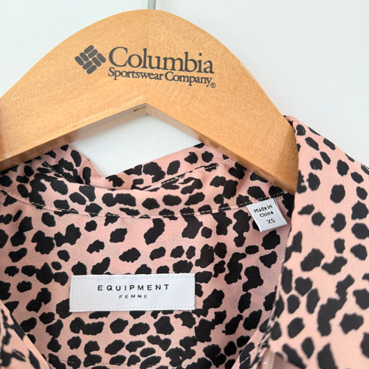 Equipment Femme Size XS Leopard Print Blouse *As New*