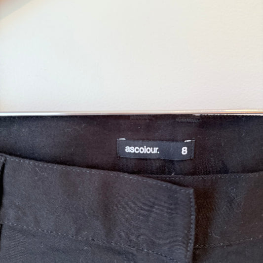 ASColour Size 8 Black Chino Trousers