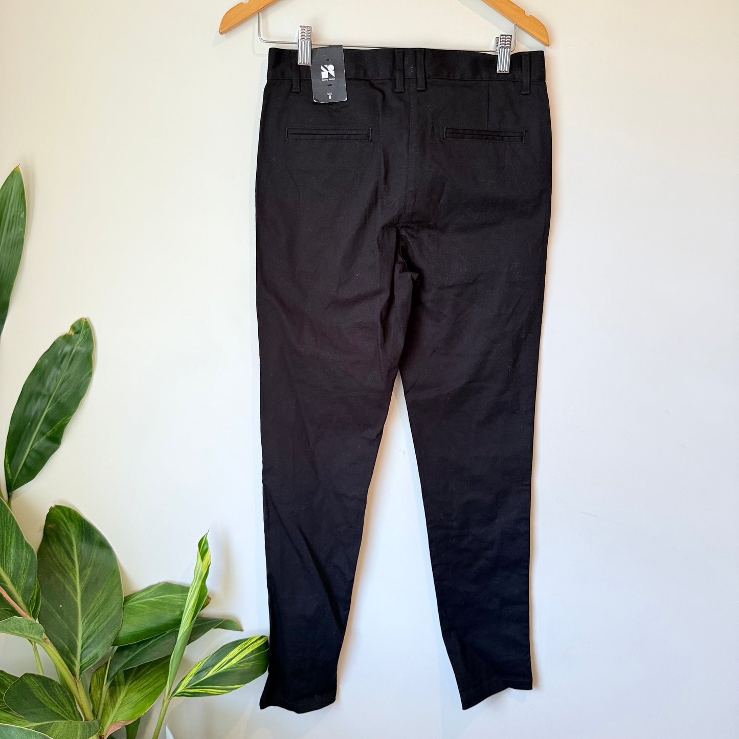 ASColour Size 8 Black Chino Trousers