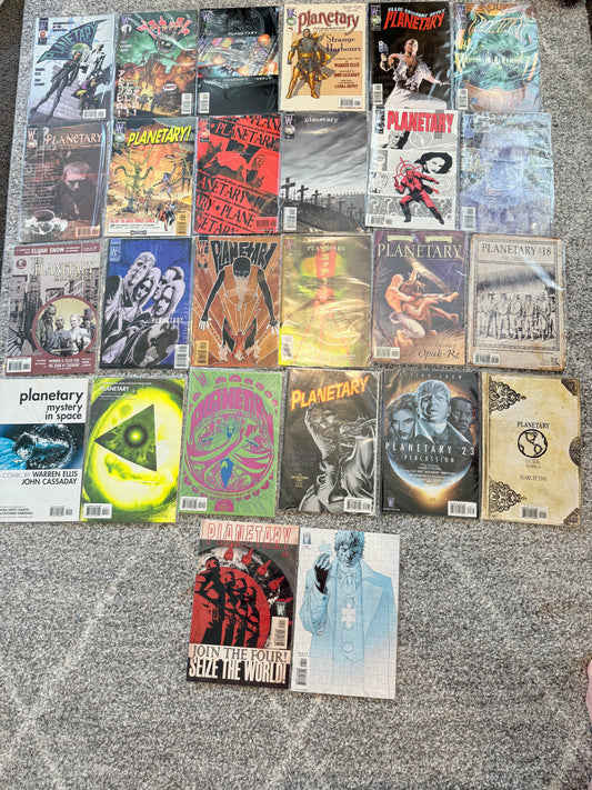 Planetary comic book series set - issues #1 to #26 - comic books condition: used printed media