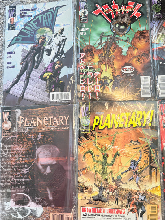 Planetary comic book series set - issues #1 to #26 - comic books condition: used printed media