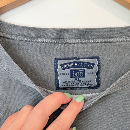 Lee Size XL Grey Crewneck Sweatshirt