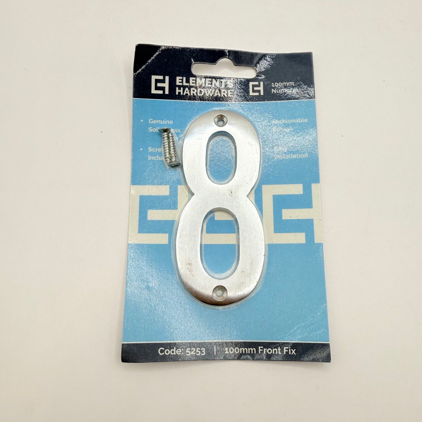Elements Hardware Solid Brass Front-Fix Letterbox