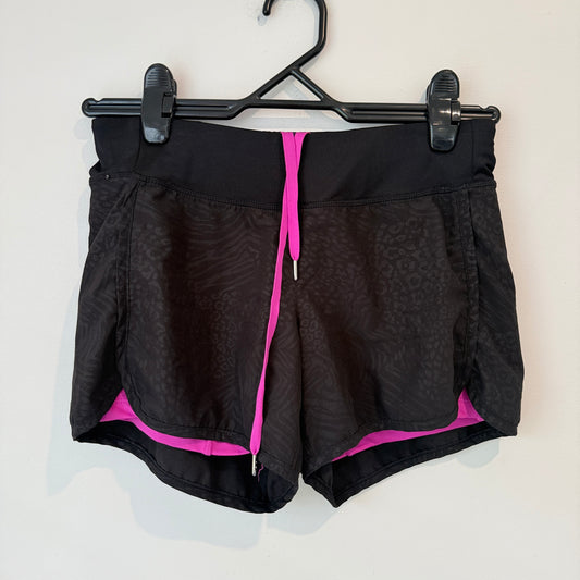 Active Size XS Black & Pink Athletic Running Shorts
