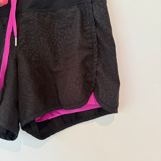 Active Size XS Black & Pink Athletic Running Shorts