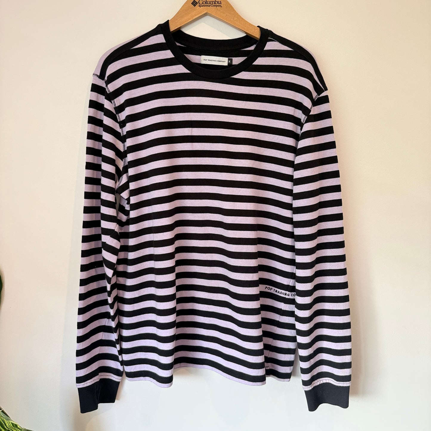 Pop Trading Company Size M Striped Long-Sleeve T-Shirt