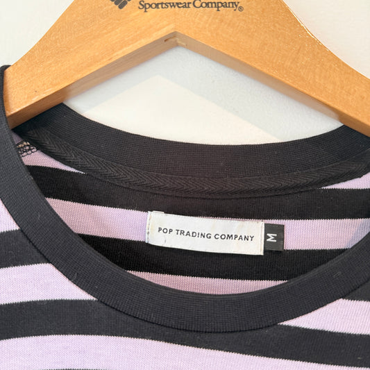 Pop Trading Company Size M Striped Long-Sleeve T-Shirt