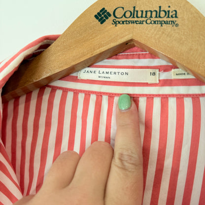 Jane Lamerton Size 18 (14-16 fit) Striped Long Sleeve Shirt