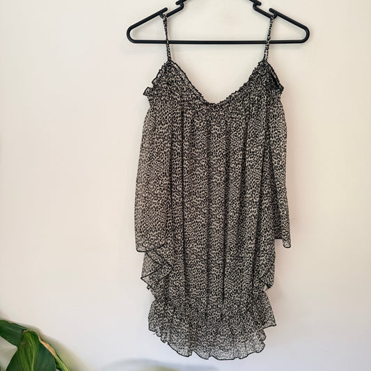 Fifilles Paris U/Arm to U/Arm 50cm Cold Shoulder Chiffon Top