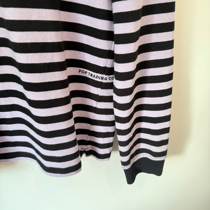 Pop Trading Company Size M Striped Long-Sleeve T-Shirt