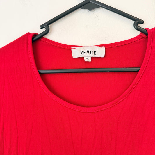 Revue Size 10 Tiered Ruffle Hem Dress