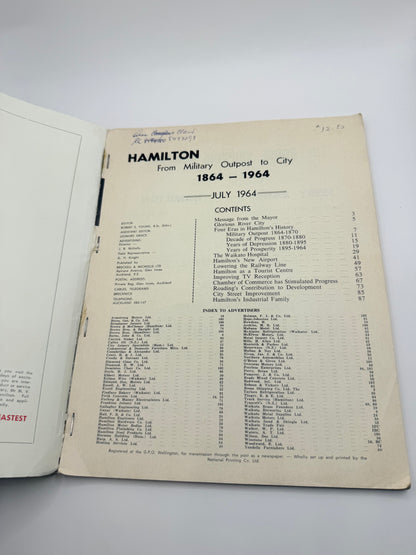 Expanding hamilton: from military outpost to city 1864-1964 - print books condition: used printed media