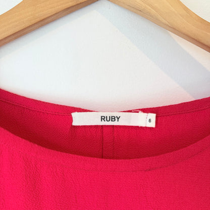 Ruby Size 6 Red Midi Dress