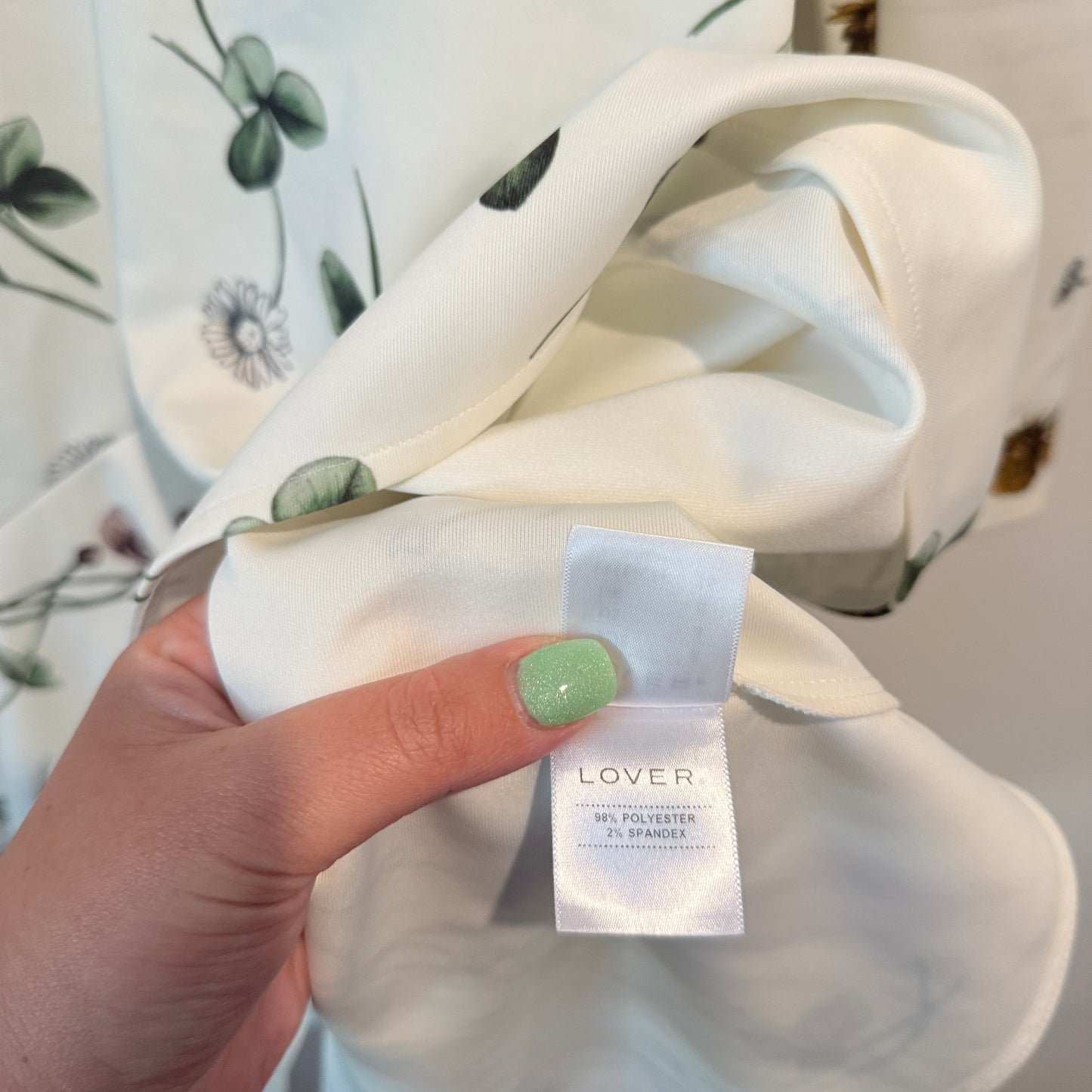 Lover Size 8 Elderflower Scuba Dress