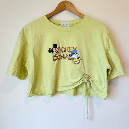 i Do Retro Mickey Donald Oversize Crop Tee - 58cm Underarm