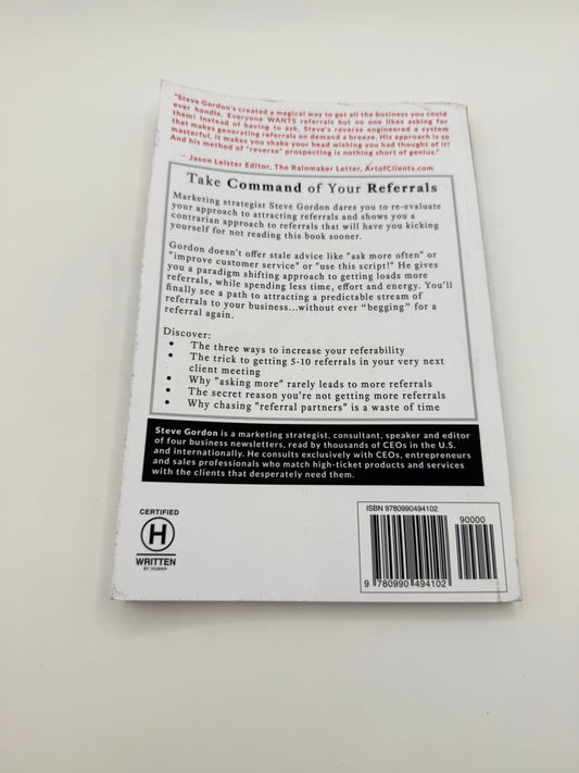 Unstoppable referrals: 10x referrals half the effort by steve gordon - print books condition: used printed media