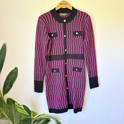 Mirrou Size M Textured Knit Dress